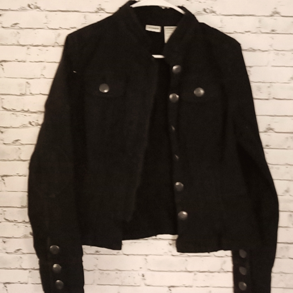 Junior's Black denim jacket